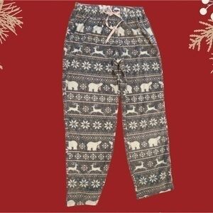 Croft and Barrow fuffy fleece holiday winter Christmas pajama pants